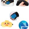 1Pcs Sleep Eye Mask Ice Hot Compress to Relieve Fatigue Summer Light Color Breathable Summer Breathable Blackout Sleep Eye Mask, Send Ice Bag (Black and White) view 2