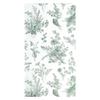 100 Floral Guest Napkins Sage Green White Toile Disposable Paper Napkins Flower Bathroom Hand Towels for Tea Party Christmas Bridal Baby Shower Party Supplies view 1