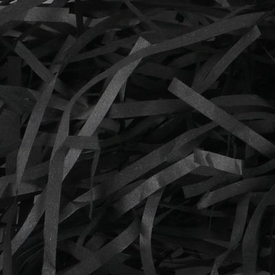 BoxSkivra 4 OZ Black Crinkle Paper Shredded Paper for Gift baskets Filler Paper Shred for Gift Wrapping Crinkle Cut Paper Shred Filler for Easter Basket Grass, Christmas, Birthday, Mother's Day