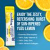 The Frozen Bean Sunkist Hydration & Collagen Yuzu Lemon Electrolyte Powder Drink Mix (20 Sticks), with Collagen Peptides, Vitamin C & Zinc, Just Add Water view 3