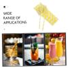 20pcs Lemon Paper Straws for Cocktail Party Decorations Paper Drinking Straws view 2