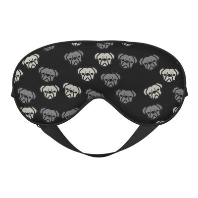 American Bulldog Head Eye Mask, Blackout Eye Mask unisex,Sleep Eye Covers with Adjustable Straps, Travel Eye Mask