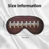 American Football Laces Eye Mask, Blackout Eye Mask unisex,Sleep Eye Covers with Adjustable Straps, Travel Eye Mask view 2