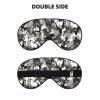ack Grey White Camo Eye Mask, Blackout Eye Mask unisex,Sleep Eye Covers with Adjustable Straps, Travel Eye Mask view 2
