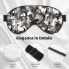 ack Grey White Camo Eye Mask, Blackout Eye Mask unisex,Sleep Eye Covers with Adjustable Straps, Travel Eye Mask view 3