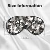ack Grey White Camo Eye Mask, Blackout Eye Mask unisex,Sleep Eye Covers with Adjustable Straps, Travel Eye Mask view 4