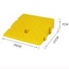 BERWDUXA Plastic Kerb Ramps, Threshold Curb Ramp 3"-7" Rise High, Non-Slip Driveway Ramp, Threshold Ramps for Sidewalk Wheelchair Vehicles Motorcycle Pets(Y,25 * 27 * 7cm(9.8 * 10.6 * 2.7in)) view 2