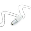 MIKUHOT 528Hz Breathing Meditation Necklace - Anxiety Relief Whistle, Stress Reduction & Mindfulness Tool for Focus, Calm Breathing - White Whistle view 1