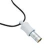 MIKUHOT 528Hz Breathing Meditation Necklace - Anxiety Relief Whistle, Stress Reduction & Mindfulness Tool for Focus, Calm Breathing - White Whistle view 2