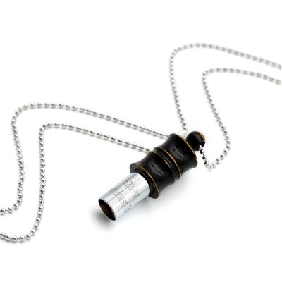 MIKUHOT 528Hz Breathing Meditation Necklace - Anxiety Relief Whistle, Stress Reduction & Mindfulness Tool for Focus, Calm Breathing - Bronze Bamboo Whistle