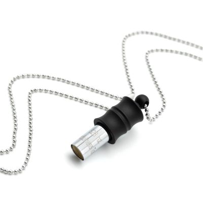 MIKUHOT Black Zen Bamboo Whistle 528 Hz Meditation Necklace Breathing Frequency Sound Healing Device by Adjusting The Breathing for Anxiety & Stress Relief Mindfulness