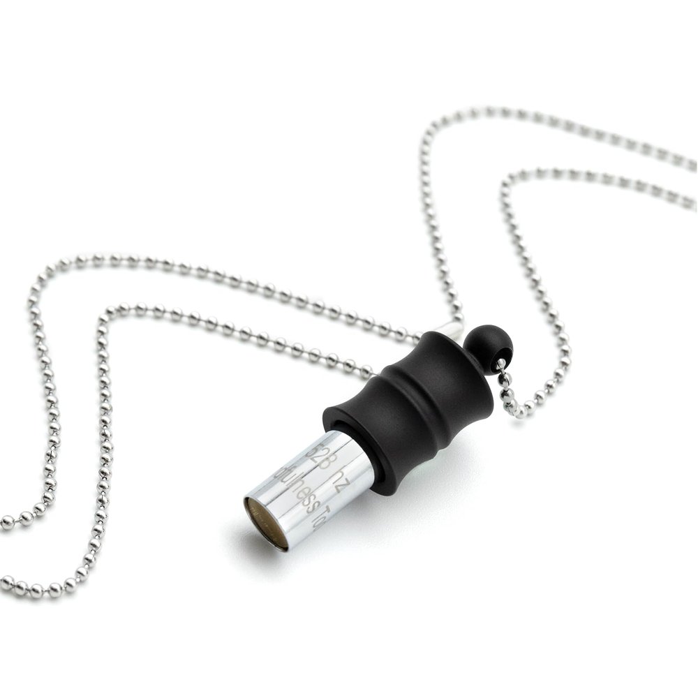 MIKUHOT Black Zen Bamboo Whistle 528 Hz Meditation Necklace Breathing Frequency Sound Healing Device by Adjusting The Breathing for Anxiety & Stress Relief Mindfulness
