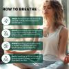 MIKUHOT Black Zen Bamboo Whistle 528 Hz Meditation Necklace Breathing Frequency Sound Healing Device by Adjusting The Breathing for Anxiety & Stress Relief Mindfulness view 4