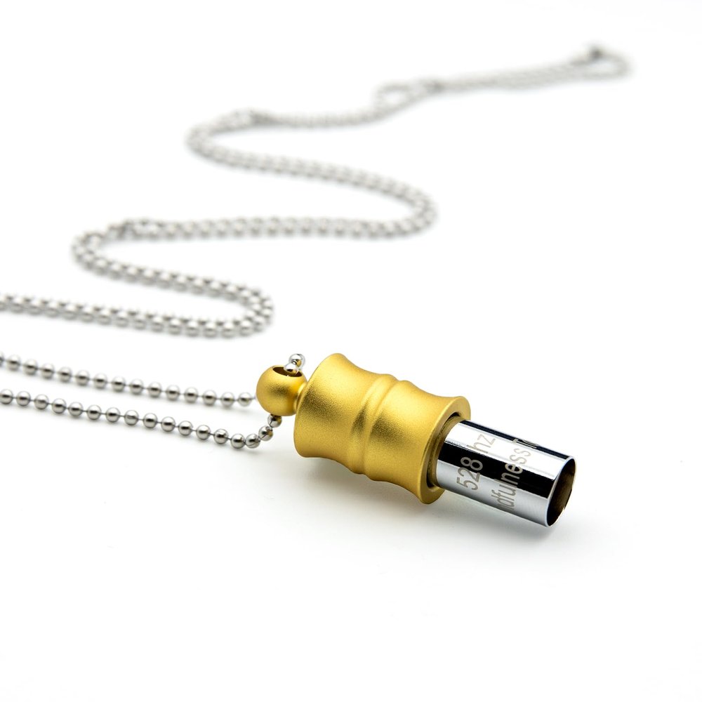 MIKUHOT 528 Hz Meditation Necklace Breathing Frequency Sound Healing Device by Adjusting The Breathing for Anxiety & Stress Relief Mindfulness