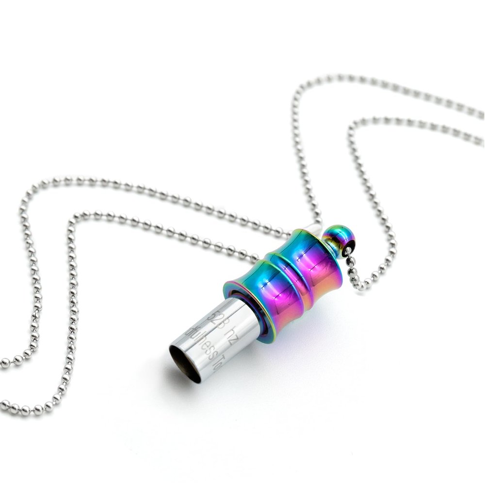 MIKUHOT 528 Hz Meditation Necklace Breathing Frequency Sound Healing Device by Adjusting The Breathing for Anxiety & Stress Relief Mindfulness
