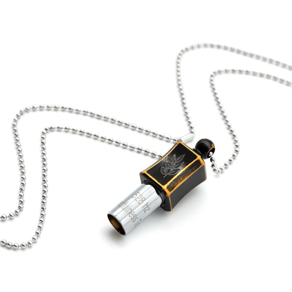 MIKUHOT 528 hz Meditation Necklace Breathing Necklace Frequency Sound Healing Devices Calm Mindfulness Tool 528 hz Whistle Relaxation,Stress Reduction and Concentration by Adjusting The Breathing