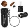 Tesonway Cigar Punch Cutter, 2-in-1 Cigar Needle, Cigar Draw Enhancer Tool Triple Nubber, Cigar Accessories for Men view 1
