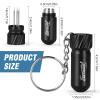 Tesonway Cigar Punch Cutter, 2-in-1 Cigar Needle, Cigar Draw Enhancer Tool Triple Nubber, Cigar Accessories for Men view 2