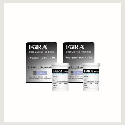 FORA Premium V10/V30/G30 Blood Glucose Test Strips (50count/Vial) (2)