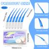 AxiyanX 84PCS Portable Dental Floss Picks,Soft Silica toothpicks,flossers for Adults Teeth Cleaning Tools,interdental Brushes Between Teeth,Disposable Dental Picks view 2