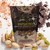 LAMONTAGNE Milk Chocolate Covered Sea Salt Pistachios with Pink Himalayan Salt, 17.68 Ounce (500 g) + NAJD LLC Sticker + Reusable Ice Packs. view 1