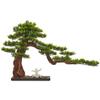 YXIANG56Q Fake Plants Zen Simulation Welcome Pine Bonsai Ceramic Ornaments Creative New Chinese-Style Home Offic Porch Living Room Decorations, Size 29.53 * 9.54 * 14.96 Inch Bonsai Tree view 1