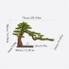 YXIANG56Q Fake Plants Zen Simulation Welcome Pine Bonsai Ceramic Ornaments Creative New Chinese-Style Home Offic Porch Living Room Decorations, Size 29.53 * 9.54 * 14.96 Inch Bonsai Tree view 2