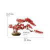 Fake Plants Artificial Bonsai Tree 17 Inches Artificial Plant Japanese Maple Trees Zen Garden Decoration Ornaments for Home Office Desktop Decor Indoor Bonsai Tree view 2