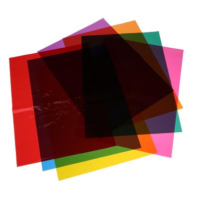 OHPHCALL 21sheets Cellophane Paper for Crafts Candy Wrapping and Kindergarten Activities Colors Multi-use Glassine