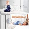 Magnetic Mosquito Net Door Window, Mosquito Curtain, Self Closing Magnetic Adsorption Net, Corridors Patio Doors 140x260cm (55x102inch) Beige A view 3