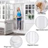 Magnetic Mosquito Net, 100x230cm (39x91inch) Anti Mosquito Curtain Auto Close Ultra Quiet for Home Office-White view 3