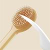 QIXIAMO 1 Set Soft Silicone Baby Toothbrush Tongue Brush for Training and Teething, Infant Teeth Cleaning Tool with Dust Cover, Light Yellow view 4