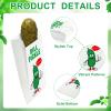 100 Pcs 6.5 x 3'' Dill Pickle Bags Pouches Paper for Selling, Paper Pickle Wrapping Sleeve Disposable Retro Oilproof Waterproof Snack Sacks for Carnival Christmas Party Fundraiser or Concession Stand view 2