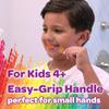 GUM Crayola Deep Clean Childrens Toothbrush, Extra Soft Toothbrush for Kids, Suction Cup Base, Ages 4+, 1 Count(Pack of 4) view 3