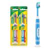 GUM Crayola Marker Childrens Toothbrush, Soft Bristled Kids Toothbrush Set Age 3+, Suction Cup Base, 3 Count (Pack of 2) view 1