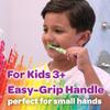 GUM Crayola Marker Childrens Toothbrush, Soft Bristled Kids Toothbrush Set Age 3+, Suction Cup Base, 3 Count (Pack of 2) view 4