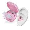 Alpine Silence Earplugs for Sleep, Focus & Travel - V-Shape Snug Fit & Soft Oval Tips  4 Sizes XS/S/M/L - Comfortable, Reusable Hearing Protection - up to 25dB  Pink view 1
