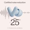 Alpine Silence Earplugs for Sleep, Focus & Travel - V-Shape Snug Fit & Soft Oval Tips  4 Sizes XS/S/M/L - Comfortable, Reusable Hearing Protection - up to 25dB  Blue view 3