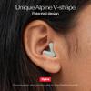 Alpine Silence Earplugs for Sleep, Focus & Travel - V-Shape Snug Fit & Soft Oval Tips  4 Sizes XS/S/M/L - Comfortable, Reusable Hearing Protection - up to 25dB  Green view 4