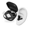 Alpine Silence Earplugs for Sleep, Focus & Travel - V-Shape Snug Fit & Soft Oval Tips  4 Sizes XS/S/M/L - Comfortable, Reusable Hearing Protection - up to 25dB  Black view 1