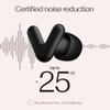 Alpine Silence Earplugs for Sleep, Focus & Travel - V-Shape Snug Fit & Soft Oval Tips  4 Sizes XS/S/M/L - Comfortable, Reusable Hearing Protection - up to 25dB  Black view 3