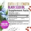 Black Seed Oil 1000mg - Premium Extra Strength Nigella Sativa Blackseed Oil - Black Seed Oil Skin, Digestive Health & Immune Support - Non-GMO Antioxidant, Gluten Free Supplement - 60 Softgels view 2