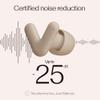 Alpine Silence Earplugs for Sleep, Focus & Travel - V-Shape Snug Fit & Soft Oval Tips  4 Sizes XS/S/M/L - Comfortable, Reusable Hearing Protection - SNR 22dB & NRR 16 Noise Reduction  Beige view 3