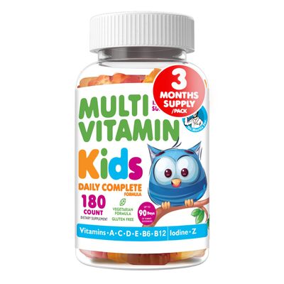 DR. MORITZ Kids Multivitamin Gummies - with Kids Vitamins A C D E B6 B12 Zinc & More- Complete Daily Support- Vegetarian & Non-GMO Multivitamins for Children (180 Count)