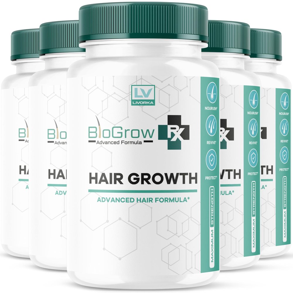 (5 Pack) Bio Grow Capsules, Bio Grow, Bio Grow Hair, Bio Grow Advanced Formula, Bio Grow Hair Growth, Bio Grow Hair Growth Gummies, Bio Grow RX 300 Capsules for 5 Months