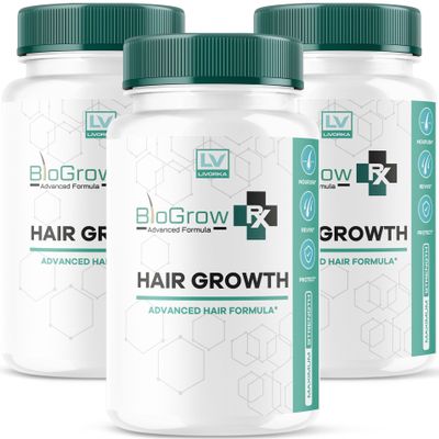 (3 Pack) Bio Grow Capsules, Bio Grow, Bio Grow Hair, Bio Grow Advanced Formula, Bio Grow Hair Growth, Bio Grow Hair Growth Gummies, Bio Grow RX 180 Capsules for 3 Months