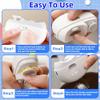 Electric Nail Clippers Upgraded 3 in 1 Automatic with polishing, dust Storage & led Light, Automatic Electric Nail File and Trimmer for Women Kids Seniors Baby, Type-C Charging,2 Speeds(White) view 4