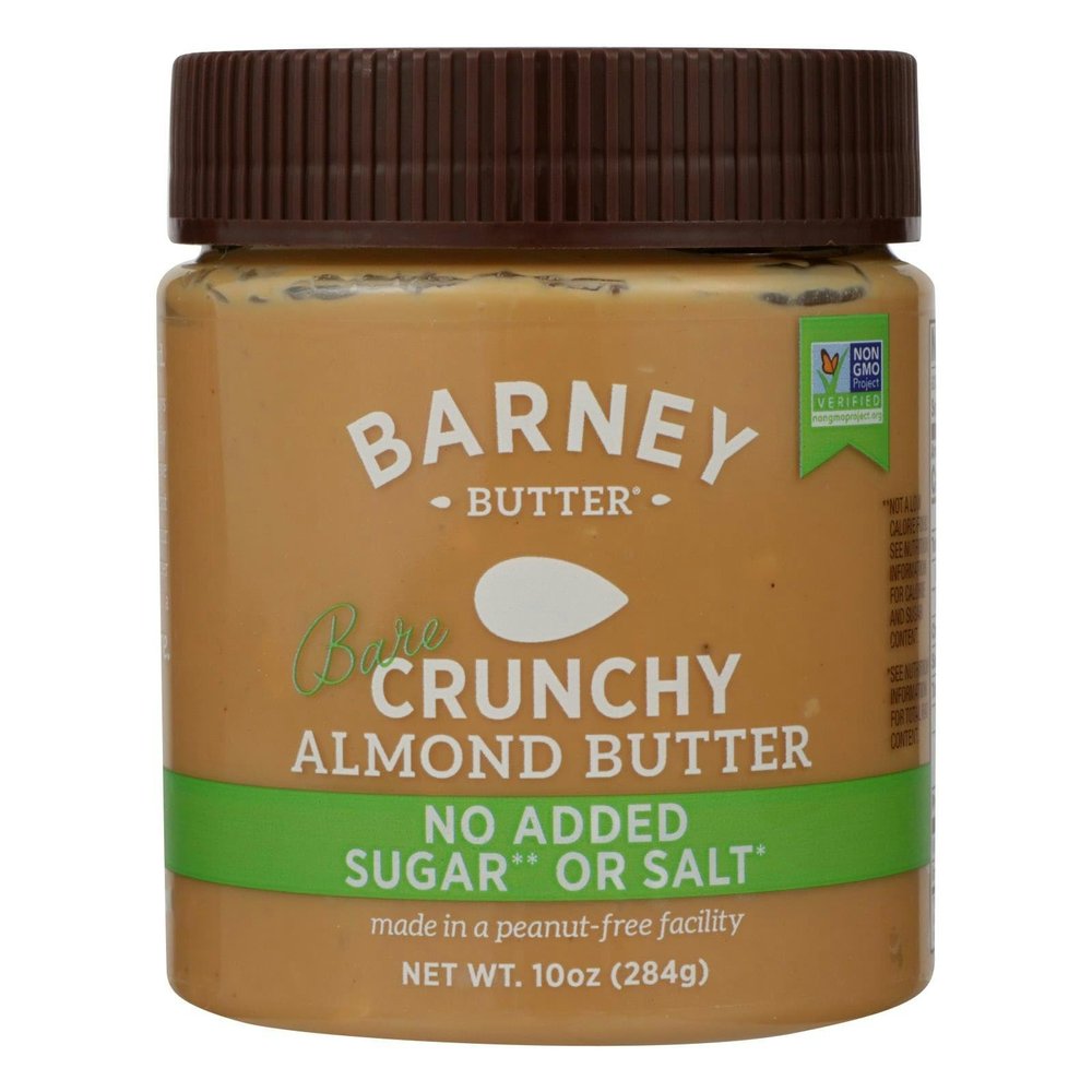 B.arney Bare Crunchy Almond Butter 10 oz (Pack of 6)