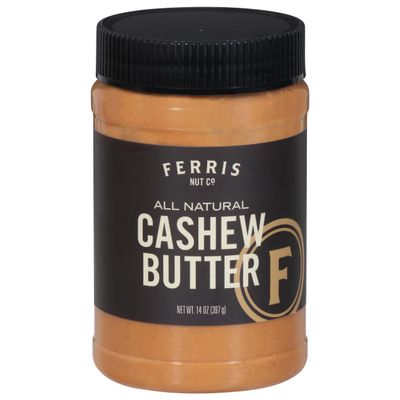 F.erris Coffee & Nut Cashew Butter Smooth 14 oz (Pack of 6)
