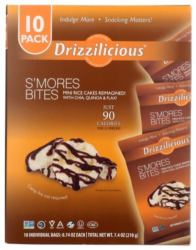 D.rizzilicious S'mores Rice Crisps 10 Pack 0.74 oz (Pack of 6)